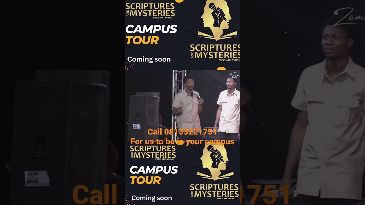 Scriptures and Mysteries, creating awareness on our forthcoming 