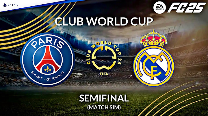 PSG - Real Madrid ⚽️ Mondiale per Club 2025 - Semifinale (Match Sim) | FC 25