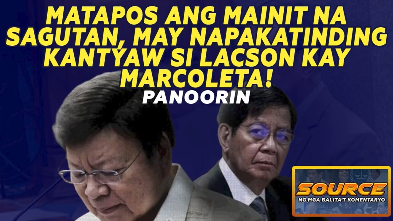 MATAPOS ANG MAINIT NA SAGUTAN, MAY NAPAKATINDING KANTYAW SI LACSON KAY MARCOLETA! PANOORIN