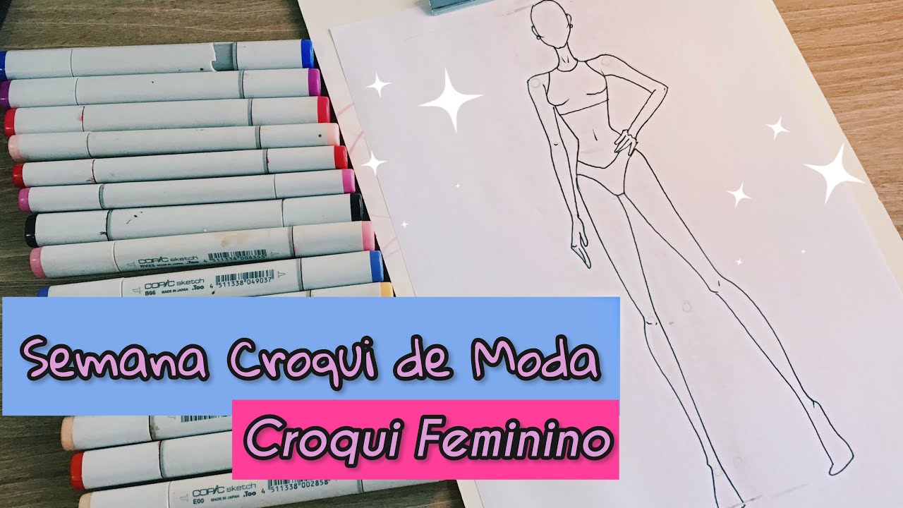 Aprenda a Fazer o Seu Croqui Feminino | Semana Croqui de Moda- Ep 03