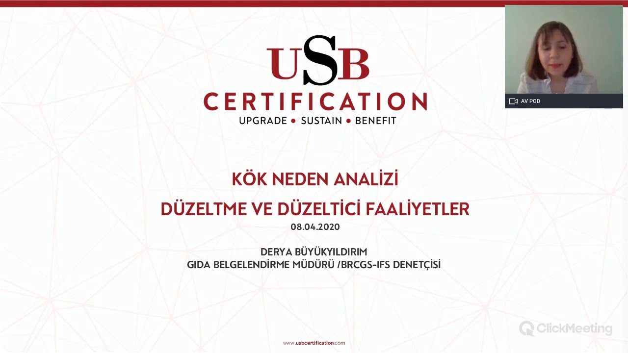 Webinar | Kök Neden Analizi, Düzeltme ve Düzeltici Faaliyetler