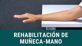 Ejercicios de rehabilitación muñeca-mano - Hospital General de València