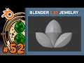 52.Blender Jewelry. Лепесток