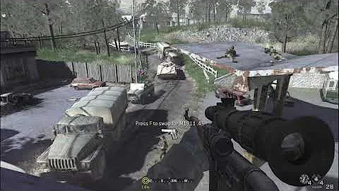 Killing Sgt  Kamarov in Modern Warfare 1