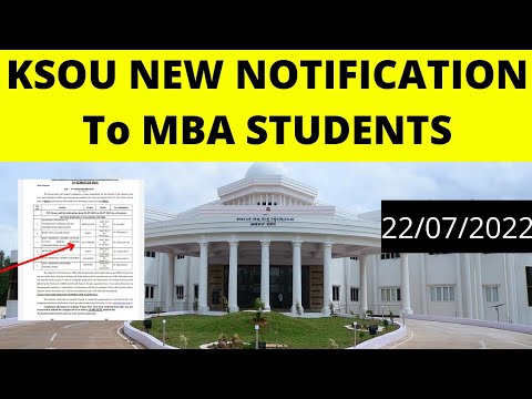 KSOU NEW Notification to Students | KSOU latest news | KSOU mysore information