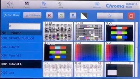 Chroma 8K 2238 VPG Tutorial Video  - Program Settings -