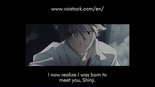 I now realize I was born to meet you, Shinji. | Kaworu Nagisa | Evangelion | VoiStock #Shorts
