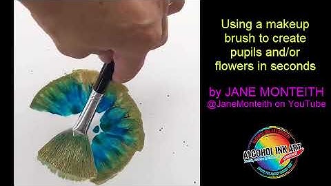 Alcohol Ink Technique -  Quick Flowers or Iris (Eyes)