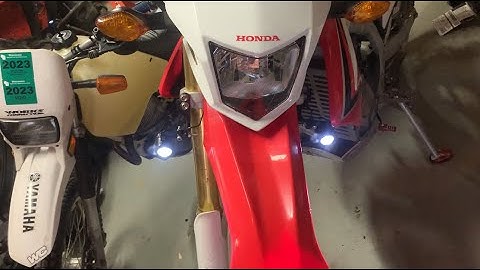 Honda CRF250L Fog Light Install - Alpena Cycle Fire small LED auxiliary lights