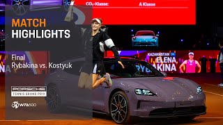 Porsche Tennis Grand Prix | 04/21/2024 | Match Highlights | Rybakina vs. Kostyuk