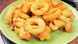 Горячие вторые блюда, новые вкусные рецепты блюд на Новый Год 2017 Кальмары в кляре рецепт New Squid