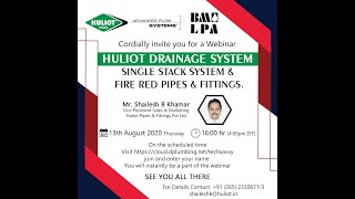 Webinar by Huliot Pipes on PP Silent Drain and Fire Pipes for BMLPA & Tech Savvy