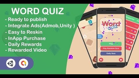 Word Quiz - Learn Words (Unity Complete Game + Admob + Unity Ads)