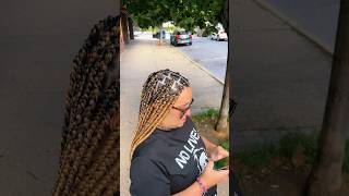 WATCH THIS AMAZING KNOTLESS BRAID TRANSFORMATION 😍🔥 #viral #braids #trending