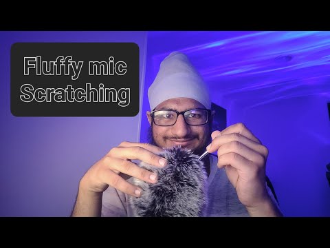 ASMR fluffy mic scratching