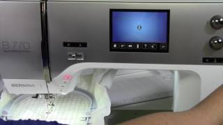 Bernina 770 102 Calibrating Embroidery Hoop