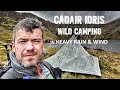 Wild camping in heavy rain  wind  wild camping at cadair idris snowdonia  zpacks altaplex