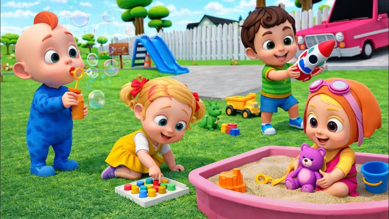 👧👦 Kids Playing Games | Fun Cartoon Video😊🎠 Bacchon Ki Pyari Si Masti 