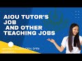 ALLAMA IQBAL OPEN UNIVERSITY | TUTOURS AND JOBS OPENING