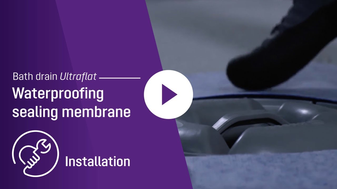 Waterproofing sealing membrane Ultraflat drain | Installation video ...