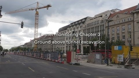 Tunnel monitoring - chapter 3 - Ground above tunnel excavation