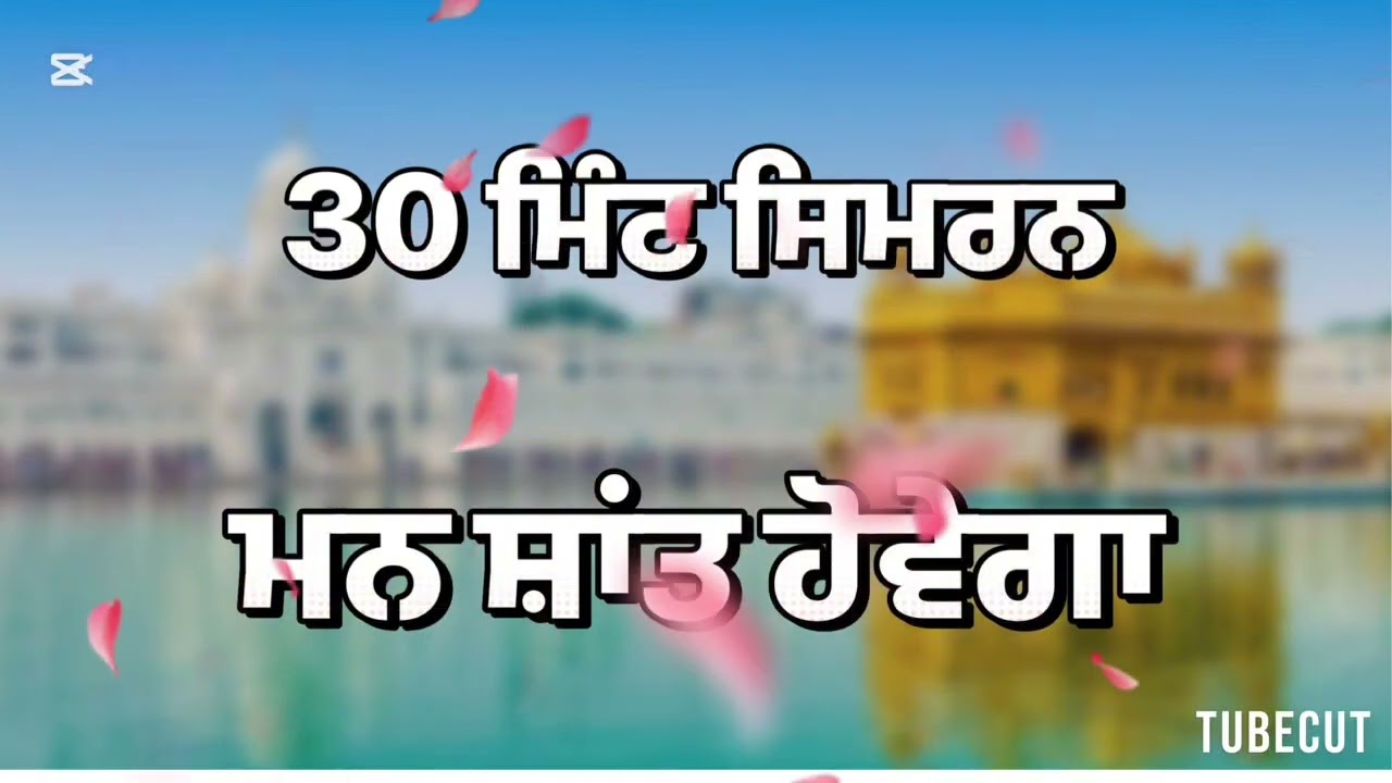 30 Min Waheguru Simran | Mann Di Gehri Shanti | Deep Healing Meditation| Shabad di Jot