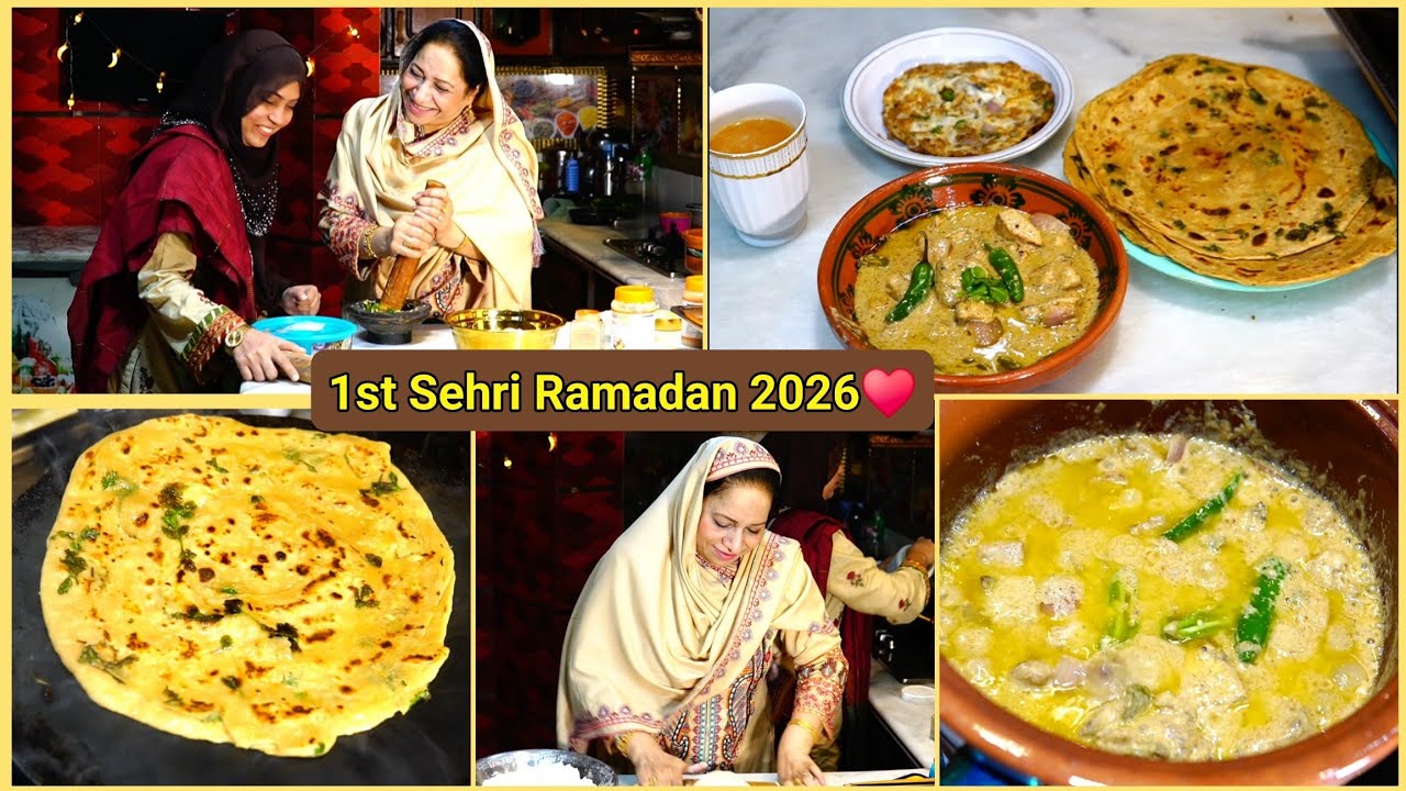1st Sehri Ramadan Routine 2026 - Cooking with Shabana ♥️ Garlic Paratha - Badami Chicken Handi 