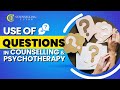 Use of questions in counselling and psychotherapy