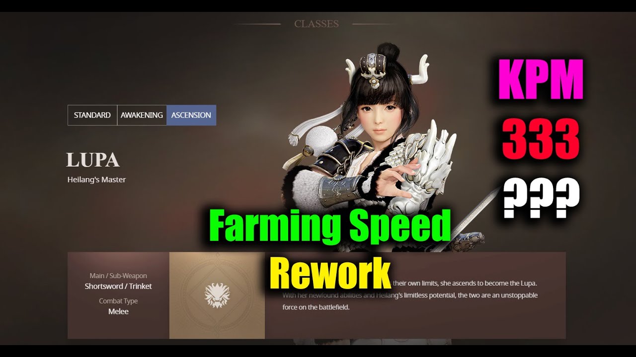 black desert tamer  New  Tốc độ làm lại trang trại của Black Desert Mobile hoặc LUPA