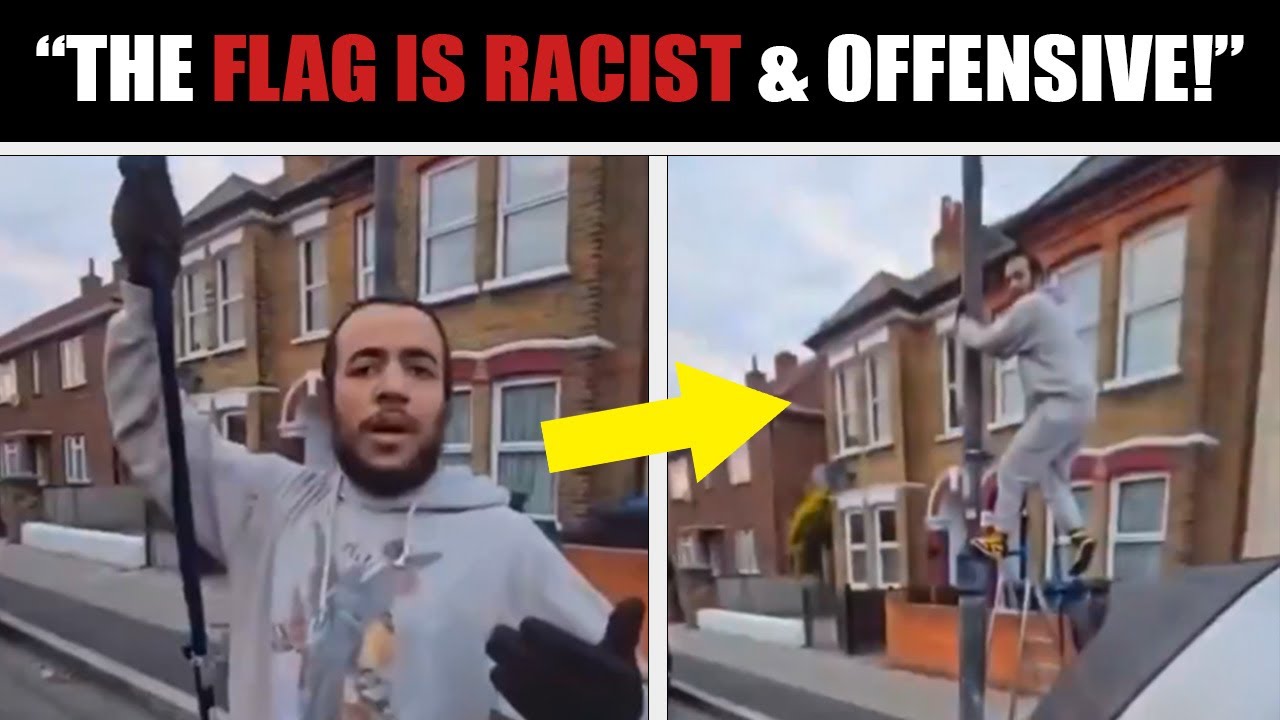 British Patriot Confront Muslim Man Who’s Removing British Flags From His Street!,  Coming to your Street in Australia , Soon :