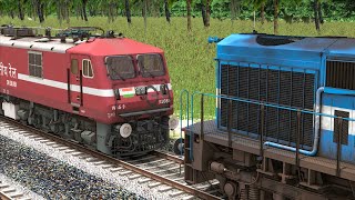 WDM3D RESCUE WAG 9 DR SILVER ICF EXPRESS | BUMPY RAILROAD CROSSING | TRAIN SIMULATOR | NTG GAMING screenshot 5