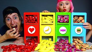 Mystery Candy Machine Challenge 빨대 음료수 챌린지 by PinkyBlack