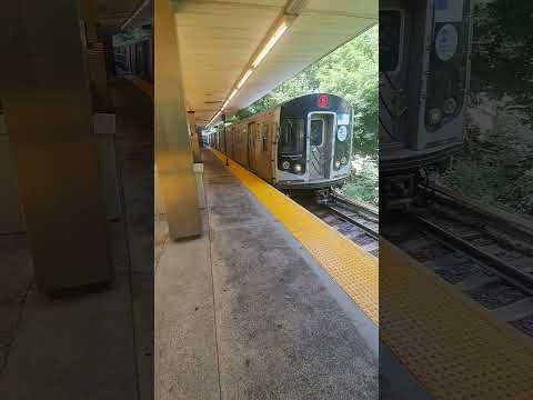 POV: M TRAIN PULLING UP TO METROPOLITAN AVENUE