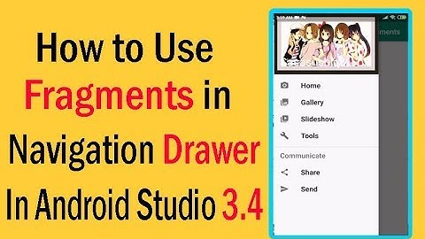 How to use Fragments in Navigation Drawer | Android App Developments video # 22