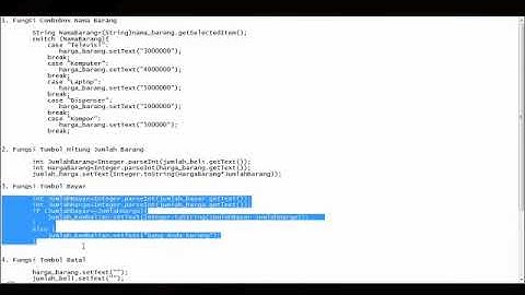 Membuat Aplikasi Kasir Sederhana Menggunakan Java Netbeans