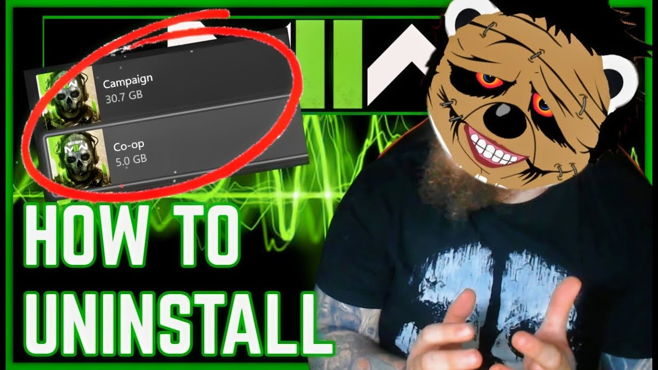 Modern Warfare 2 How To Uninstall Campaign & Co Op! SAVING OVER 30GB