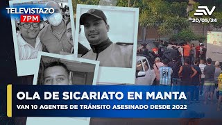 Sicariatos en Manta: 5 civiles y un Agente de Tránsito asesinados en 48 horas | Televistazo #ENVIVO🔴