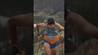 TREKKING POLE QUIVER ON A RUNNING VEST! CamelBak Zephyr PRO run vest product feature by Sage Canaday