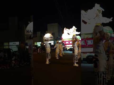 #つがる市 ネブタまつり 合同運行 2025.7.28  #short その6  上町佞武多会  #ネブタ #nebuta  #tsugaru  #太鼓 #囃子 #山車 #float  #flute