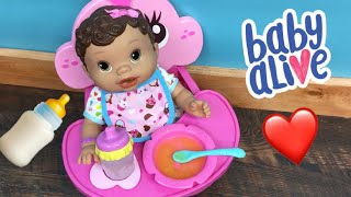 MORNING ROUTINE with BABY ALIVE Changing Time Baby Doll Olivia