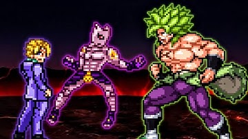 Kira Yoshikage V3 Buff (New) VS Broly DBS in Jump Force Mugen