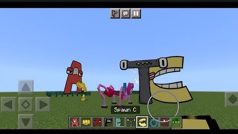 Alphabet lore nextbots killed by Mommy long legs in Project Playtime MOD in MC pe #alphabetlore