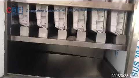 3ton/day cube ice machine with ice storage bin