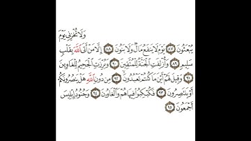 سورة الشعراء 13 القسم الثالث عشر تكرار كيفي من .. ولا تخزني يوم يبعثون .. إلى .. أجمعون
