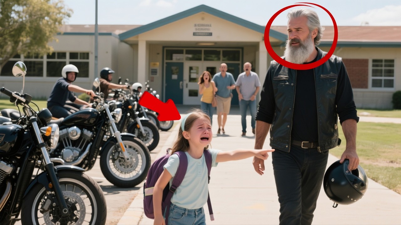 He’s Not My Real Dad!” She Cried — Moments Later, 85 Bikers Rode In