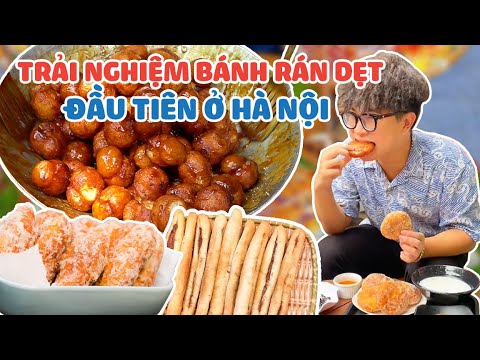 Video Trải Nghiệm Bánh Rán Dẹt Đầu Tiên Ở Hà Nội | Ăn Sập Hà... - YouTube