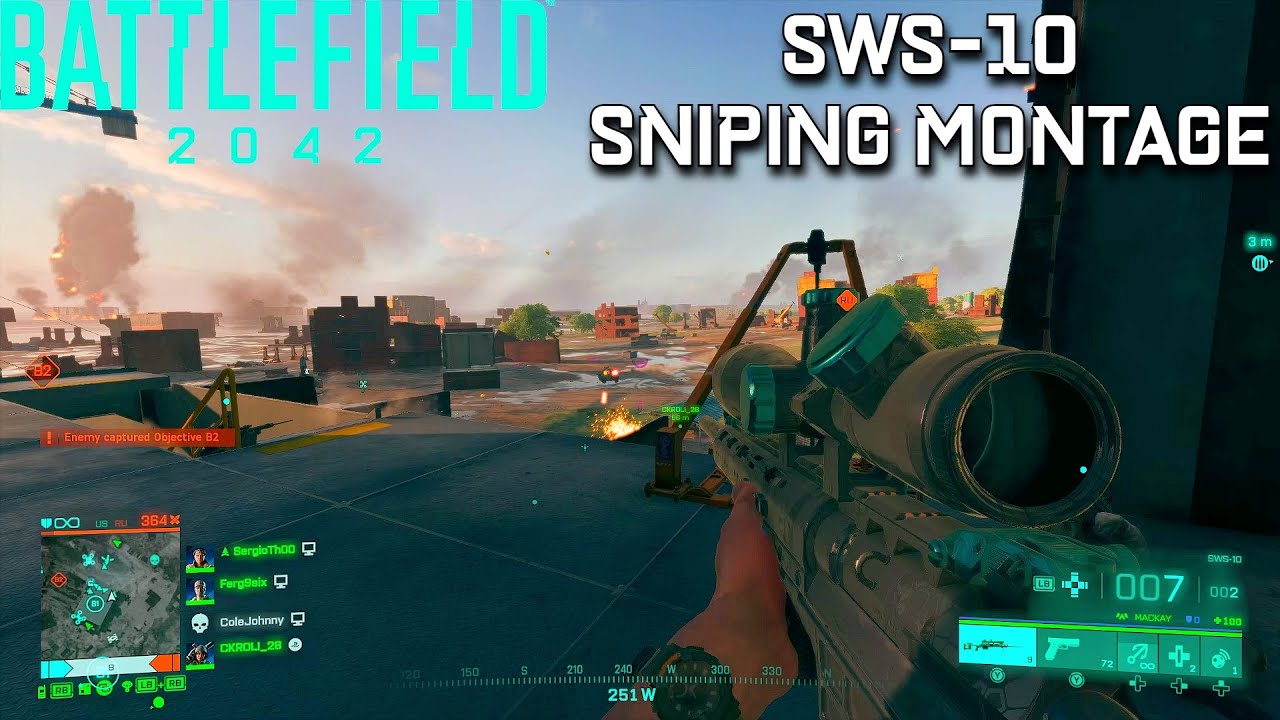 SWS-10 Sniping Montage Gameplay - Battlefield 2042 No Commentary