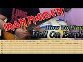IRON MAIDEN - Hell On Earth - GUITAR LESSON WITH TABS