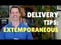 Quiz sobre Estilo de Entrega Extemporâneo