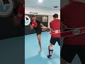 Scissor knees and kicks with mma fighter aiden lee charles oliveira style 